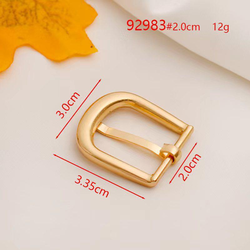 1/2Pcs 2cm Inner Diameter Metal Pin Buckle For Thin Belts Women's Belt Accessories Fashionable Belt Buckles