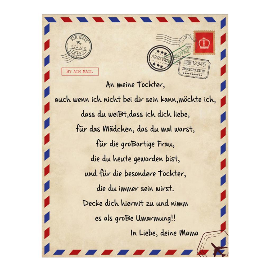 Digital bedruckte Flanelldecke im Umschlagstil, modische, personalisierte Tagesdecke für Büro und Entspannung