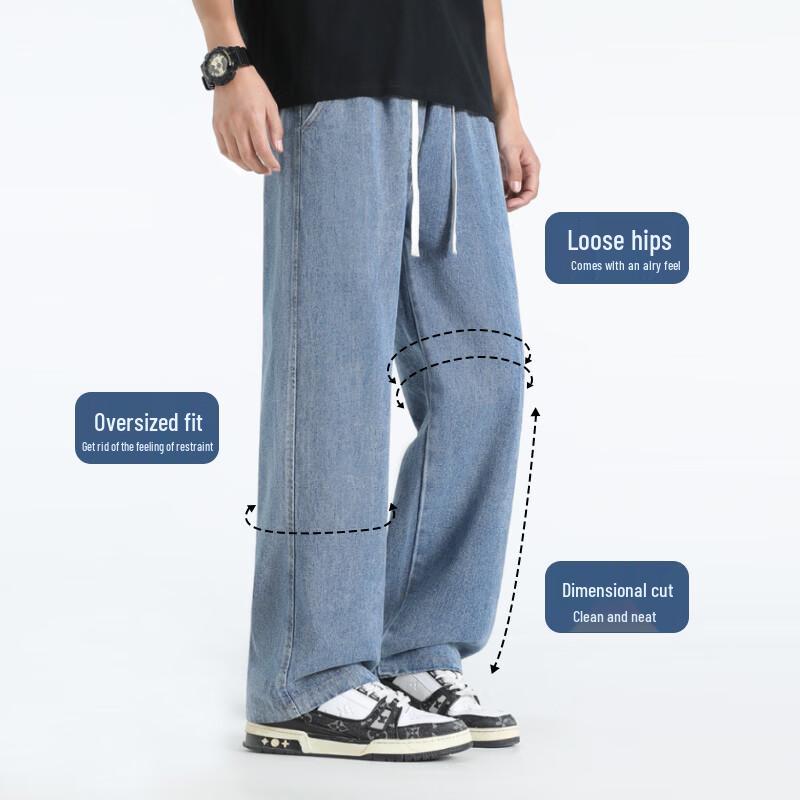 Mark Fairwhale Men's American Retro Straight-Leg Denim Jeans