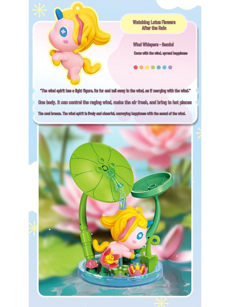 Little Luban Cute Pony Building Blocks - Trendy Educational Toy & Ornament for Boys and Girls Birthday Gifts.