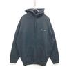 BALENCIAGA 570811 TJV85 Cotton BB Logo Embroidered Sweatshirt Hoodie Pullover tops S blackUsed