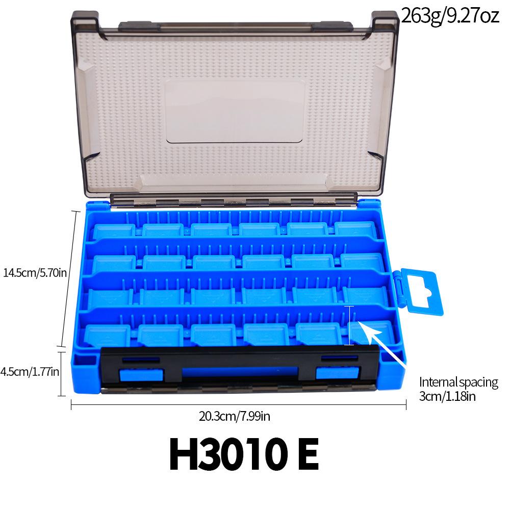 Box na dvojitú návnadu, obojstranný box na rybársky výstroj, box na uloženie falošných návnad na návnady, plastový box na návnadu na návnadu Mino Pencil