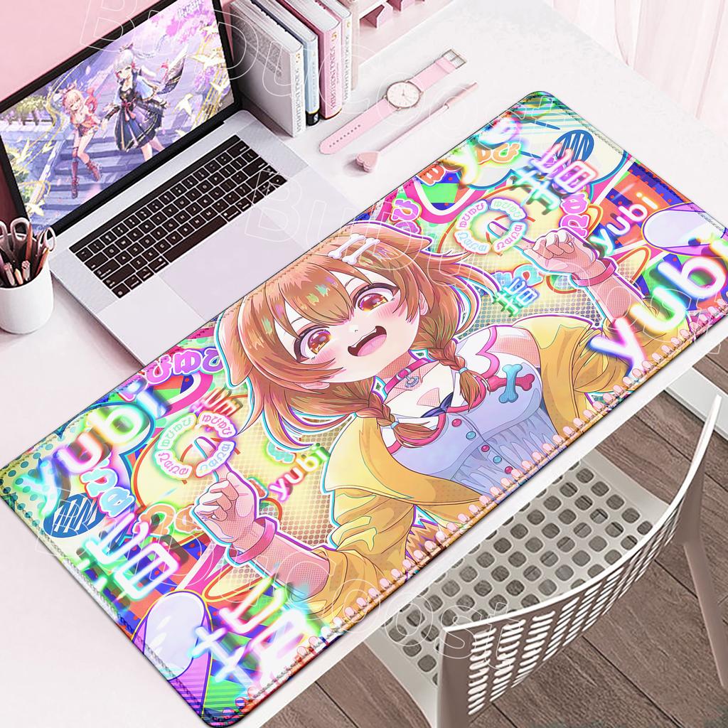 New Kawaii Cute Inugami Korone Mouse Pad Gamer Accessories Keyboard Desk Mat Non-Slip Laptop Large Anime Hololive Girl Mouse Pad