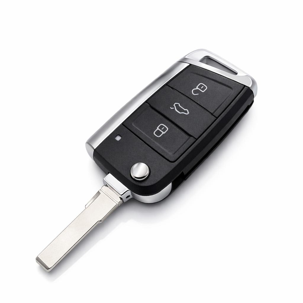 for VW Skoda SEAT Flip Key Shell HU66 Big Blade 3 Button Replacement Key Case No Electronics