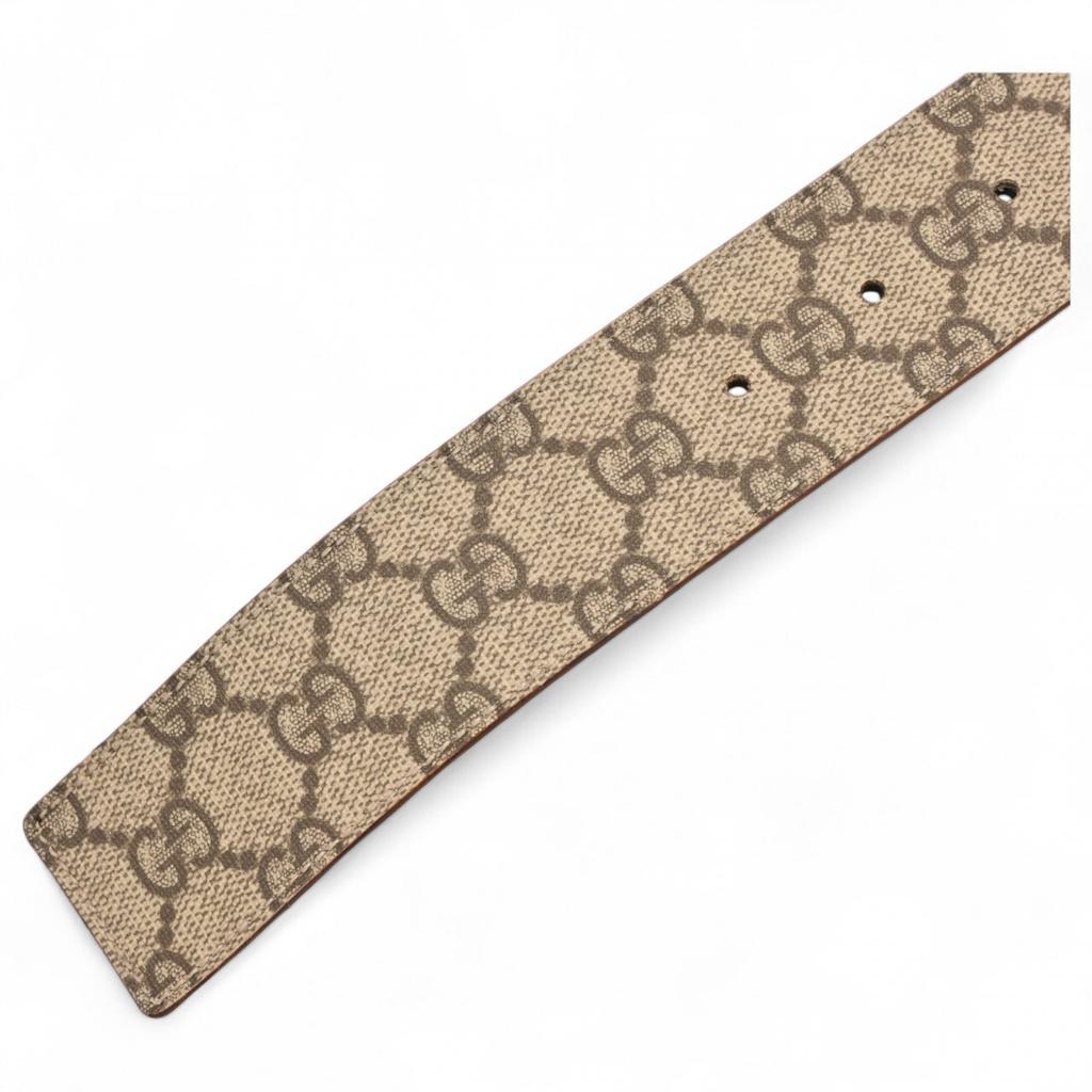 Auth Gucci GG Supreme Belt Size 95 Gu9913ng