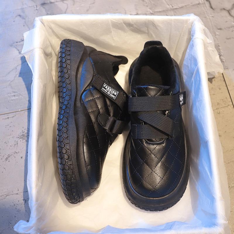 Lazy fluffy shoes winter new casual velvet warm platform bread cotton shoes women