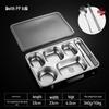Stainless Steel Partitioned Meal Plate with Lid