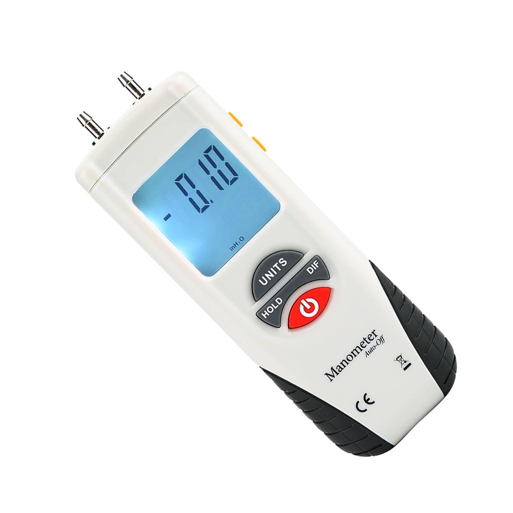 HT?1890 Handheld Digital Manometer Differential Gauge  Pressure Meter 11 Selectable Units