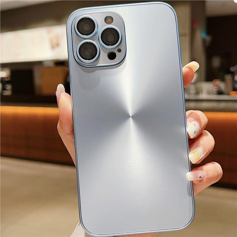 Aurora Laser CD Pattern iPhone 17 Case with Built-in Lens Protector for Apple 16 Pro Max, Frosted Case for iPhone 15