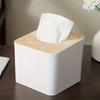 1pc/2pcs-Tissue Box Napkin Holder Case Paper Box Container Bamboo Cover Solid Wood Hotel Storage Box Home Table Decoration