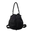 Waterproof Lightweight Cross-Shoulder Crossbody Bag Fashion Casual Large Capacity Drawstring Bucket Bag Simple Casual WOMEN'S Bag