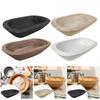 Decorative Wooden Storage Tray Hand Carved Bowl for Candle Tabletop Display for Kitchen or Living Room