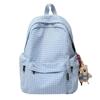 Schultasche Retro Hongkong-Stil karierter Rucksack Damen 1011 neu große Kapazität Mittelschule College-Student Schultasche Reise-Computerrucksack