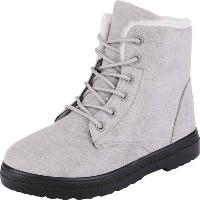 

Snow boots women s cotton shoes fur integrated large size 2025 women s boots ultra-light snow boots winter warm shoes 44 сірий колір