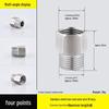 Four-Way Stainless Steel Inner and Outer Thread Elbow Reducer for Water Pipes