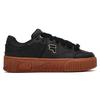 FILA Fusion Stack Comfortable Versatile Low-Top Skate Shoes Women sneakers Black Brown T12W342208FBK