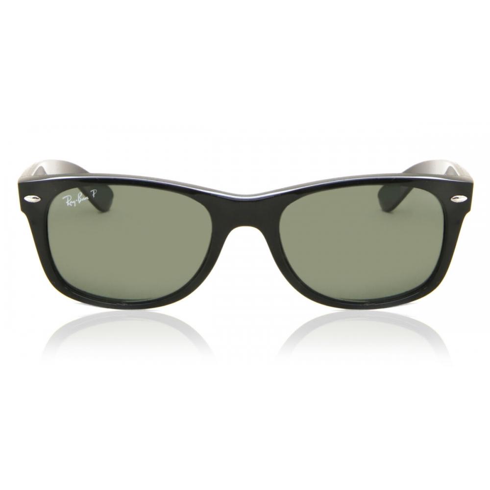 

Солнцезащитные очки унисекс Ray Ban Rb2132 New Wayfarer поляризованные 901 58 Glossy Black/55-18-145