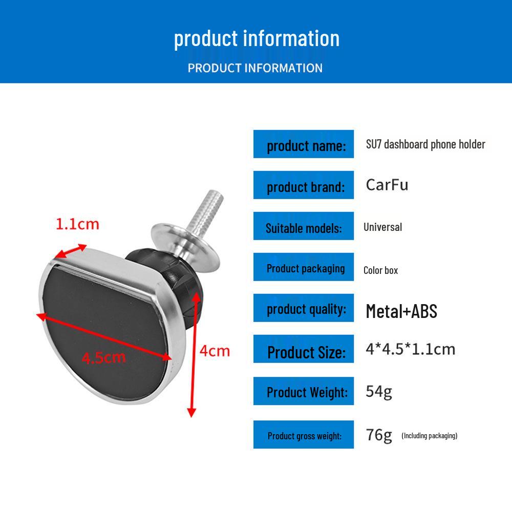 Universal Strong Magnetic Car Dashboard Phone Holder for Stable Navigation