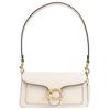 Coach Tabby 20 Logo Snap Fastening Polished Pebbled Leather Handy Crossbody Shoulder Bag Small Women's Chalk