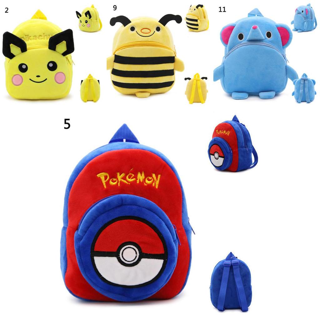 Adorable Pikachu Cartoon Little Kid Backpack For Stylish Baby Shoulder Bags