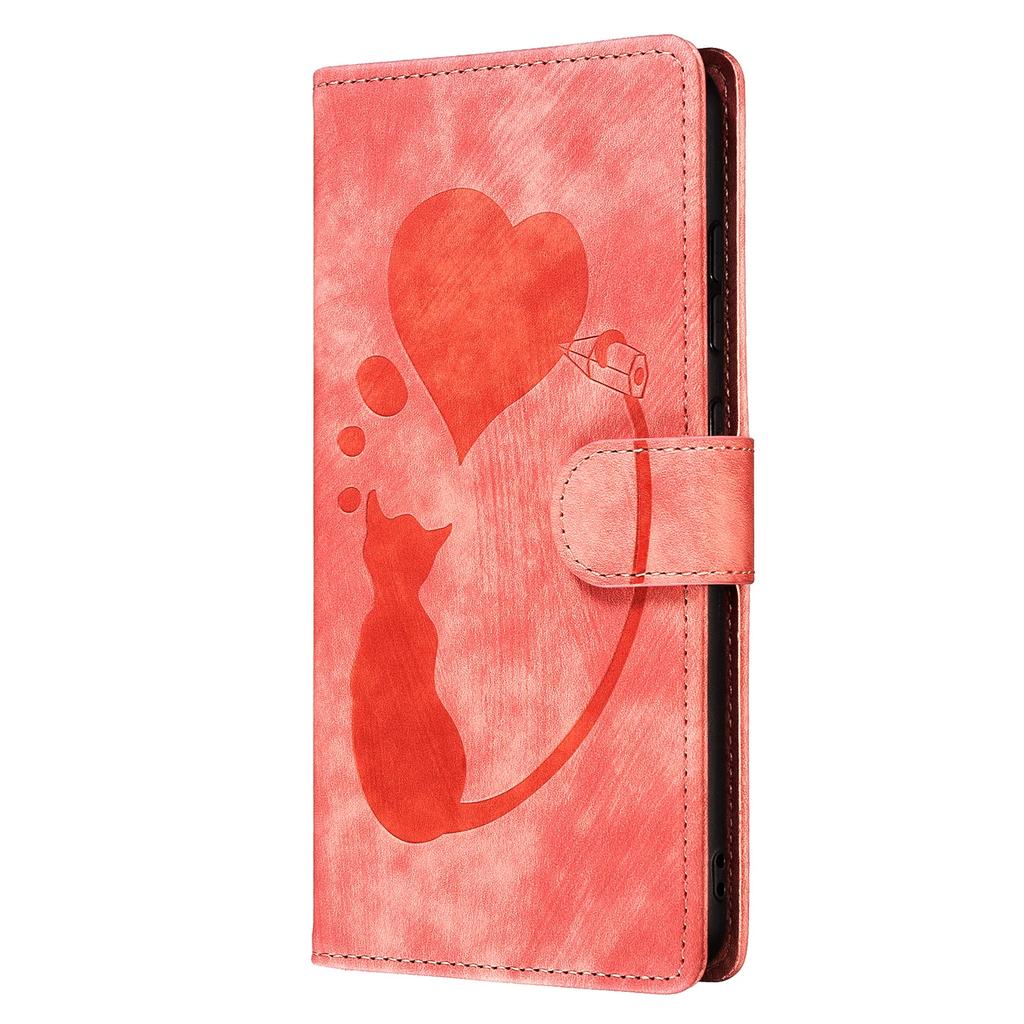 Leather Flip Case for Funda Samsung Galaxy S25 Edge S24 Ultra S23 Plus S21 FE Cases Cute Cat Pets Wallet Phone Back Cover Women