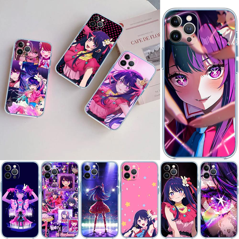 HK55 Oshi No Ko Ai Hoshino Soft Shell Transparent Phone Case for Motorola Moto G7 G8 G9 G84 G85 G73 G24 G15 Z2 Play Power Plus