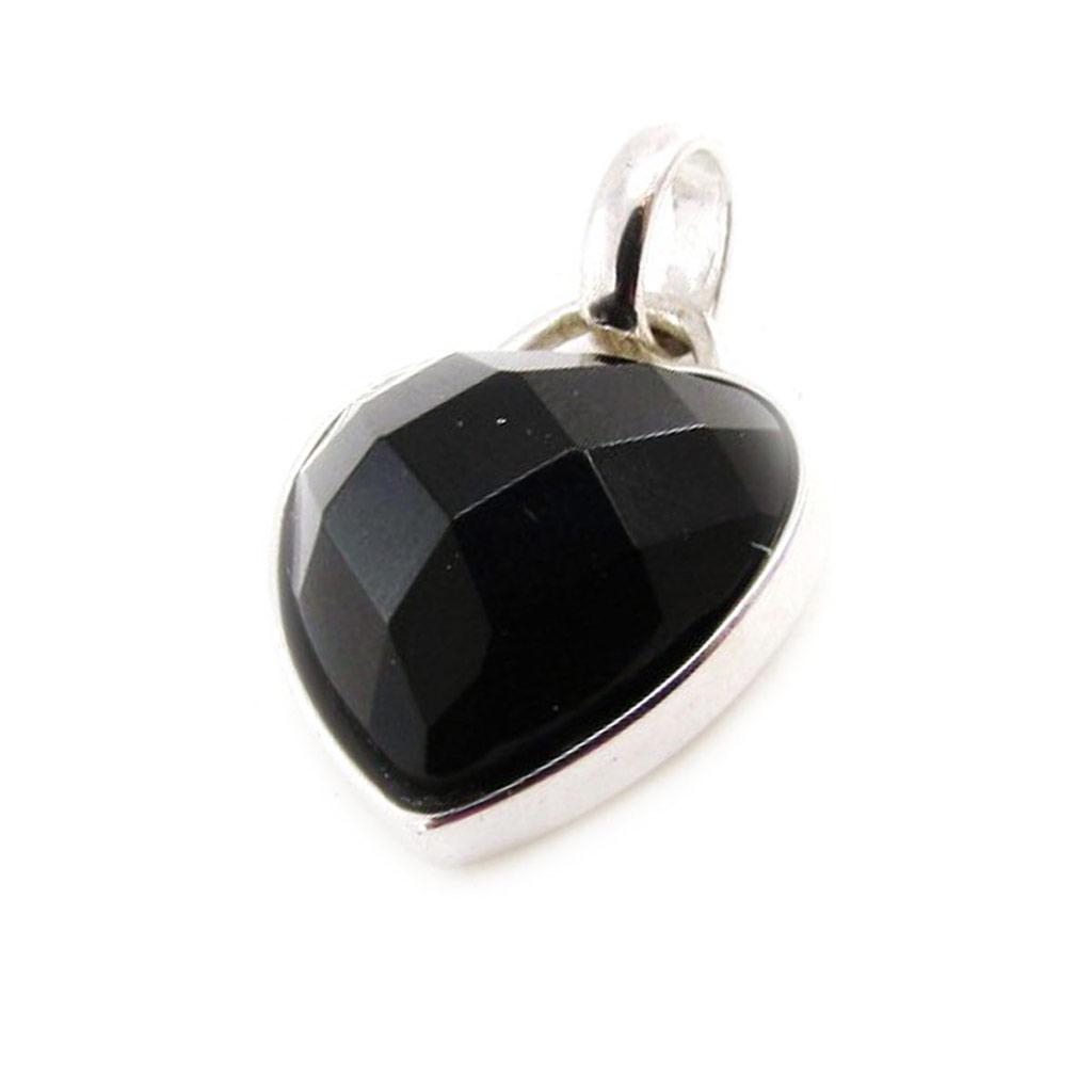 Les Trésors De Lily [F6322] - Pendentif Argent 'Coeur Linda' Noir