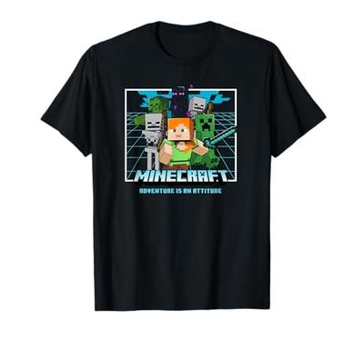 Minecraft Group Shot Action Pose Adventure T-Shirt