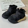 Winter Children Snow Boots Leather Warm Plush Toddler Kids Shoes Non-slip  Girls Boys Boots EU 26-37