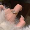 Exquisite 2023 Adjustable Four-Leaf Clover Ring with Zircon Stones