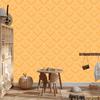 Geometric rhombus wallpaper, cream background, cream center, 50x1000
