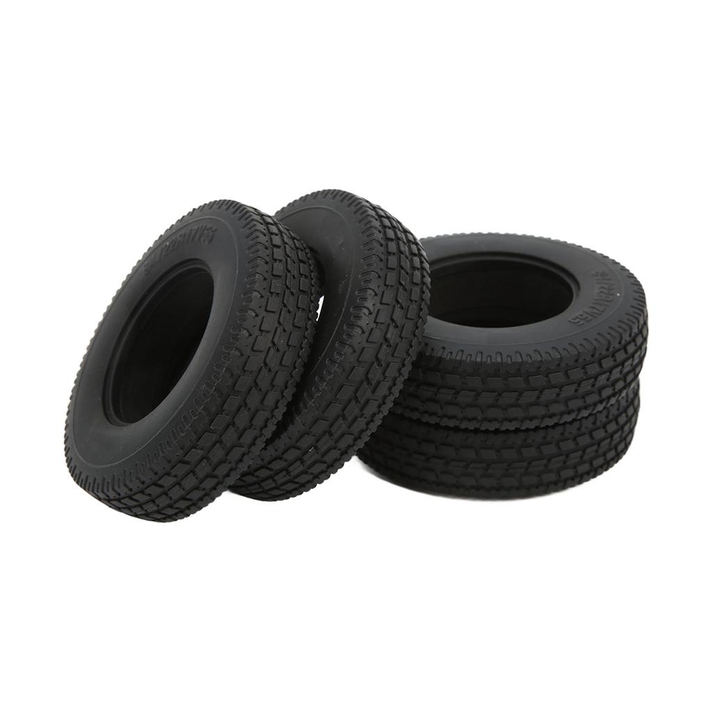 4ks RC přední a zadní gumové pneumatiky o šířce 22 mm Pneumatiky kol pro Upgrade přívěsů Tamiya 1/14 RC