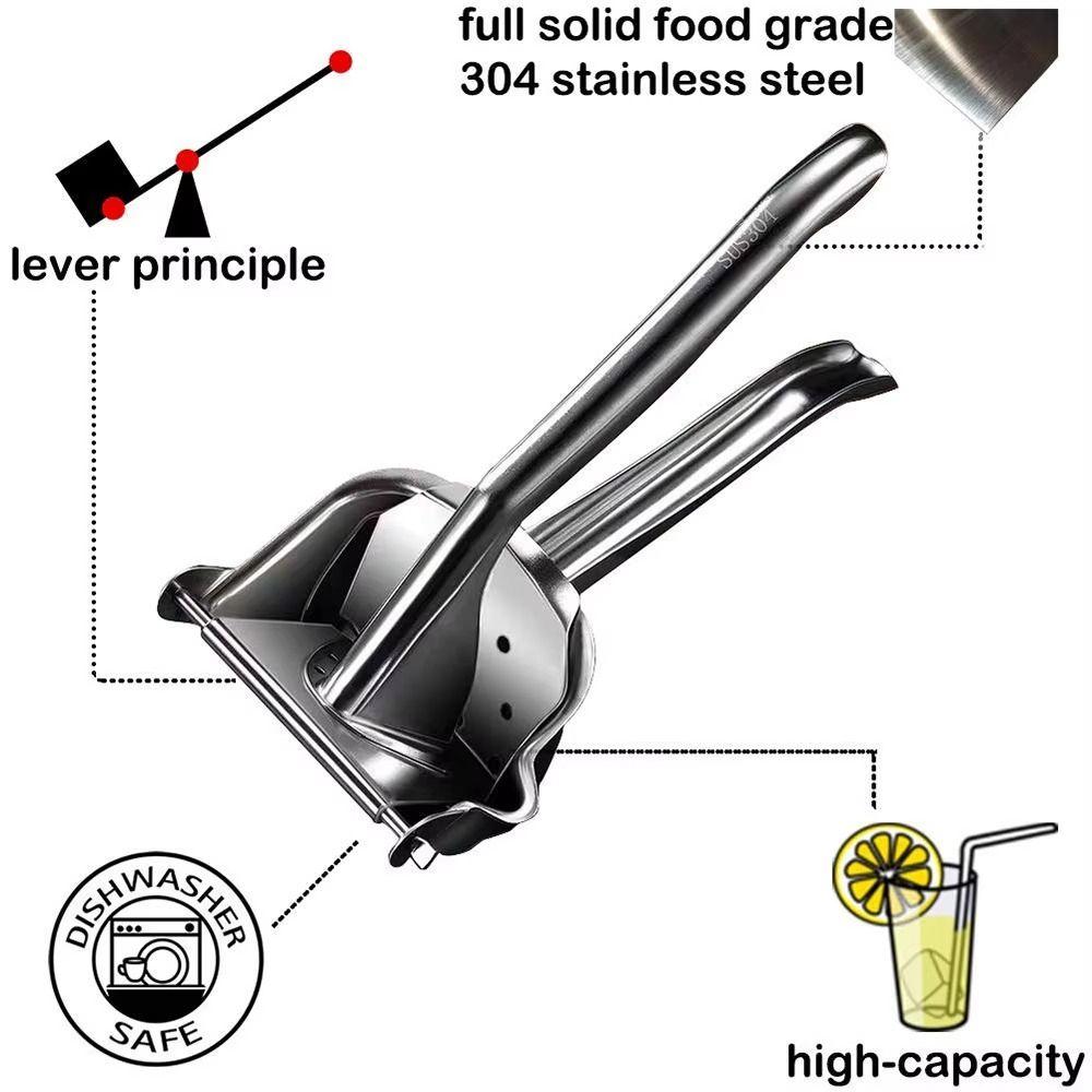 Hand Press Orange Juice Extractor Stainless Steel Portable Fruit Press Manual Juicer  Kitchen Tool