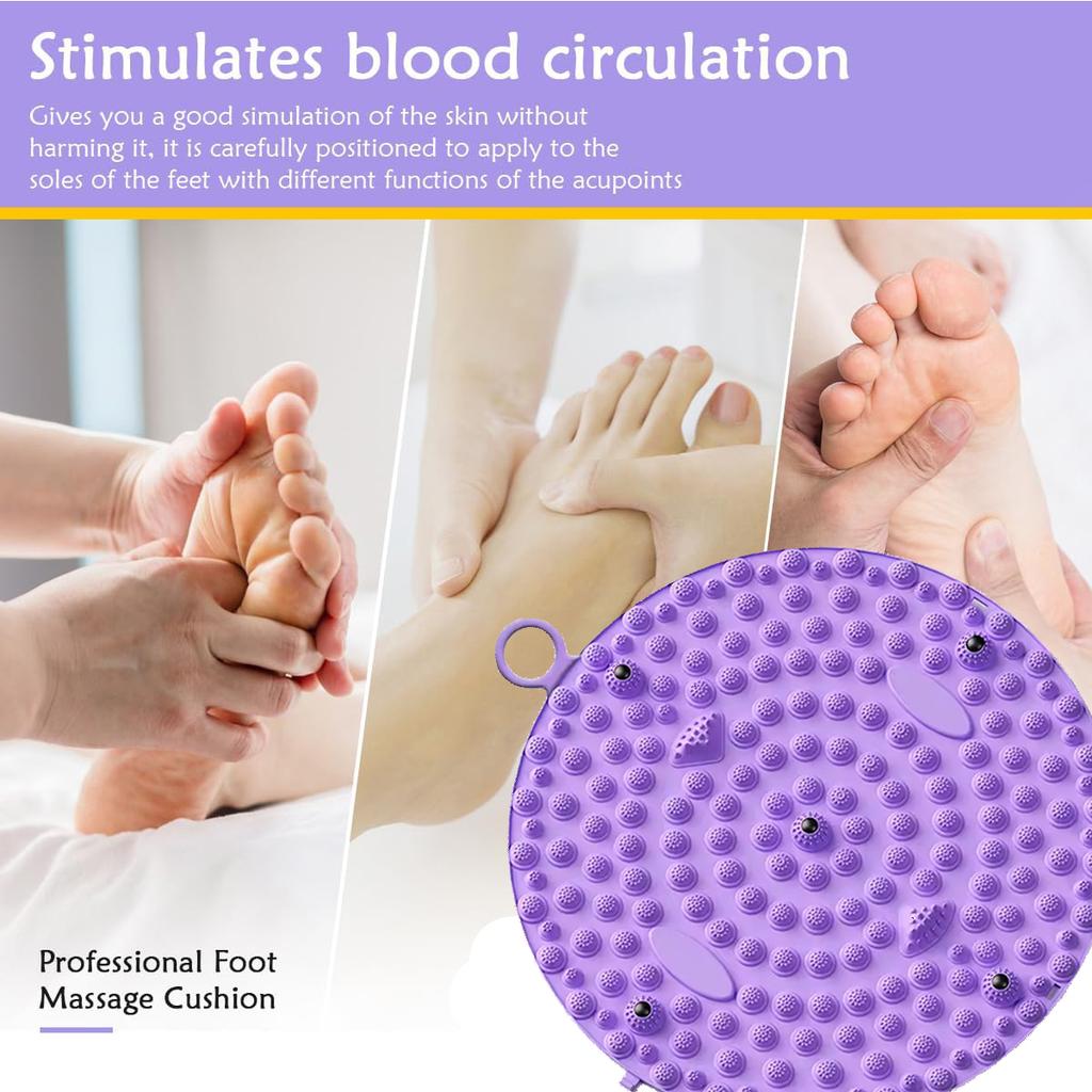 Foot Acupressure Massage Pad Foot Yoga Massage Board Mats Fitness Foot Training Anti-fatigue Foot Relax Pedal Body Health Care