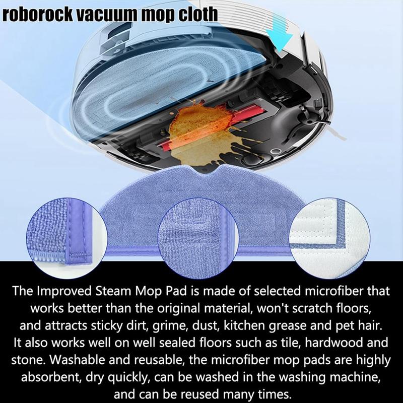 Pentru Roborock S7 S7+ S7 Maxv S7 Maxv Plus T7S T7 Plus T7S Plus Aspirator robot Perie laterală principală Filtru Hepa Pânză de mop