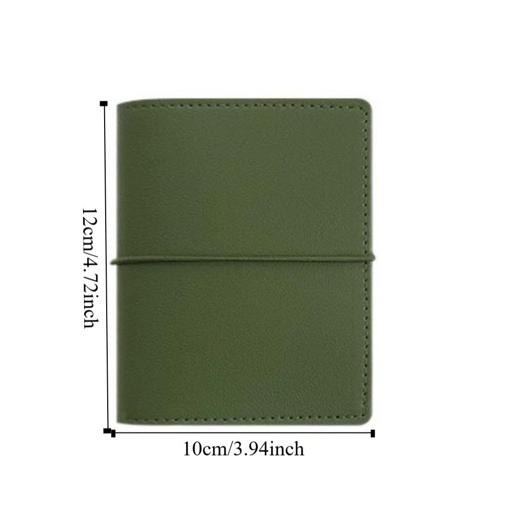 PU Leather Loose Leaf Notebook M5 DIY Binder Notebook Creative Mini Pocket Notebook  School
