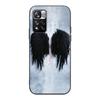Fashion Angel Wings Case for Xiaomi Redmi Note 9S 9 8 10 11 Pro 9C 9A 7 8T 7A 8A 6A 6 10S Black Soft Silicone Phone Cover Coque