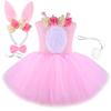 Baby Girls Easter Bunny Tutu Dress for Kids Rabbit Cosplay Costumes Toddler Girl Birthday Party Tulle Outfit Kid Holiday Clothes