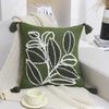 BUYNOW 1PC Tufted Lines Geometric Foliage Sun Hugging Pillowcase Bohemian Living Room Sofa Cushion Cover Home Bedroom Decor
