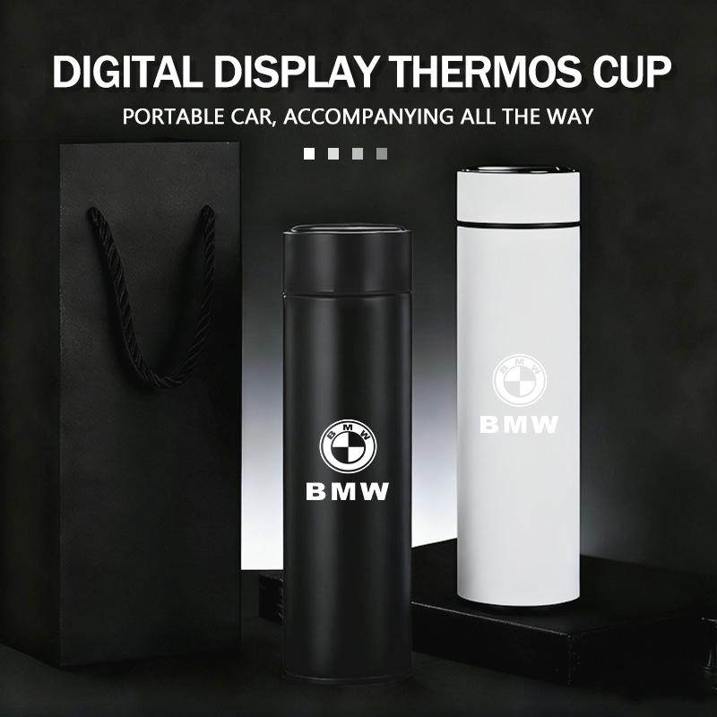 WSQK5 Car Stainless Thermos Bottle Temperature Display Thermos Cup For BMW M Performance E36 E46 E60 E90 E91 E92 E93 F30 F20