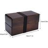 Lunch boxes, Japanese Traditional Wooden Lunch Containers Double Layer Wooden Box for Picnic Sushi