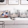 Game Wuthering Waves face Q-version cushion cover Pillow Cover Decoration Room Home Sofa living Office Car Nordic Simplicity