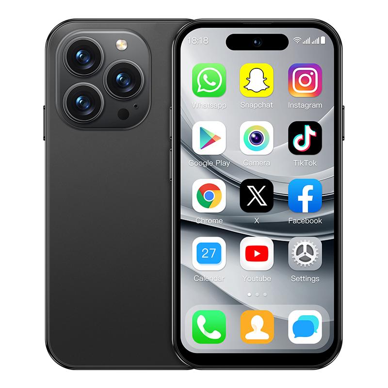 

M17 PRO Міні 4G Смартфон 4.0 дюйми MTK6739 RAM 2 ГБ ROM 16 ГБ Подвійна камера 2 МП+5 МП Подвійна SIM Подвійний режим очікування Bluetooth WIFI Type-C Мобільний телефон Android 16GB чорний