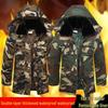 Three-Layer Winter Work Jacket: Thickened Cotton, Cold-Proof, Mid-Length, Ideal for Welders