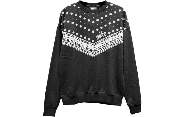 

Nike Sweatshirts Women s Black Crew Neck Moderate Regular CU5949-010 M
