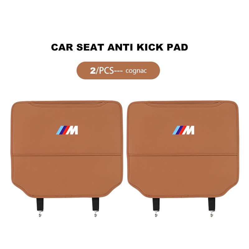 1/2 st bilsätesskydd skyddsskydd anti-sparkdyna förvaringsficka tillbehör för BMW E70 E91 E30 G30 M3 M5 X6 X4 X7 E93 X1 X3 X5