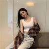 High-waisted Short Navel-exposed Design Sense, Niche Outer Wear, Small Suspender I-shaped Vest, Women's Sleeveless Top