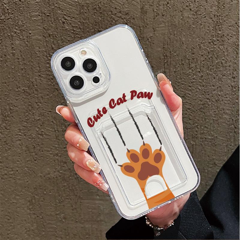 

Card Slot Holder Silicone Wallet Pocket Case For Infinix Note 30 Pro Oppo A5 A3 Pro A17 iPhone 14 16 15 Samsung A06 A16 A54 Cover Clear Phone Bumper Oppo Reno 13 Pro (5G)