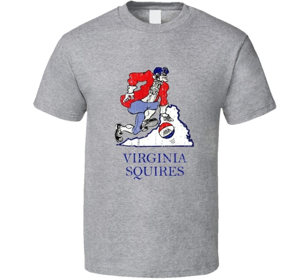 Virginia Squires Logo Tee Retro Aba Basketball T Shirt  Unisex T-Shirt M
