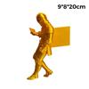 Estatua de Caballero Impresa en 3D Decoración de Estantería de Caballero Estatua Gótica Blindada Figura de Biblioteca de Fantasía Para Amantes de los Libros Escritorio Único O